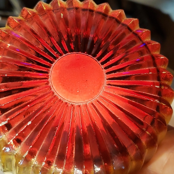 Adorable Art Deco glass powder dish with Lipstick holder - Picture 6 of 10